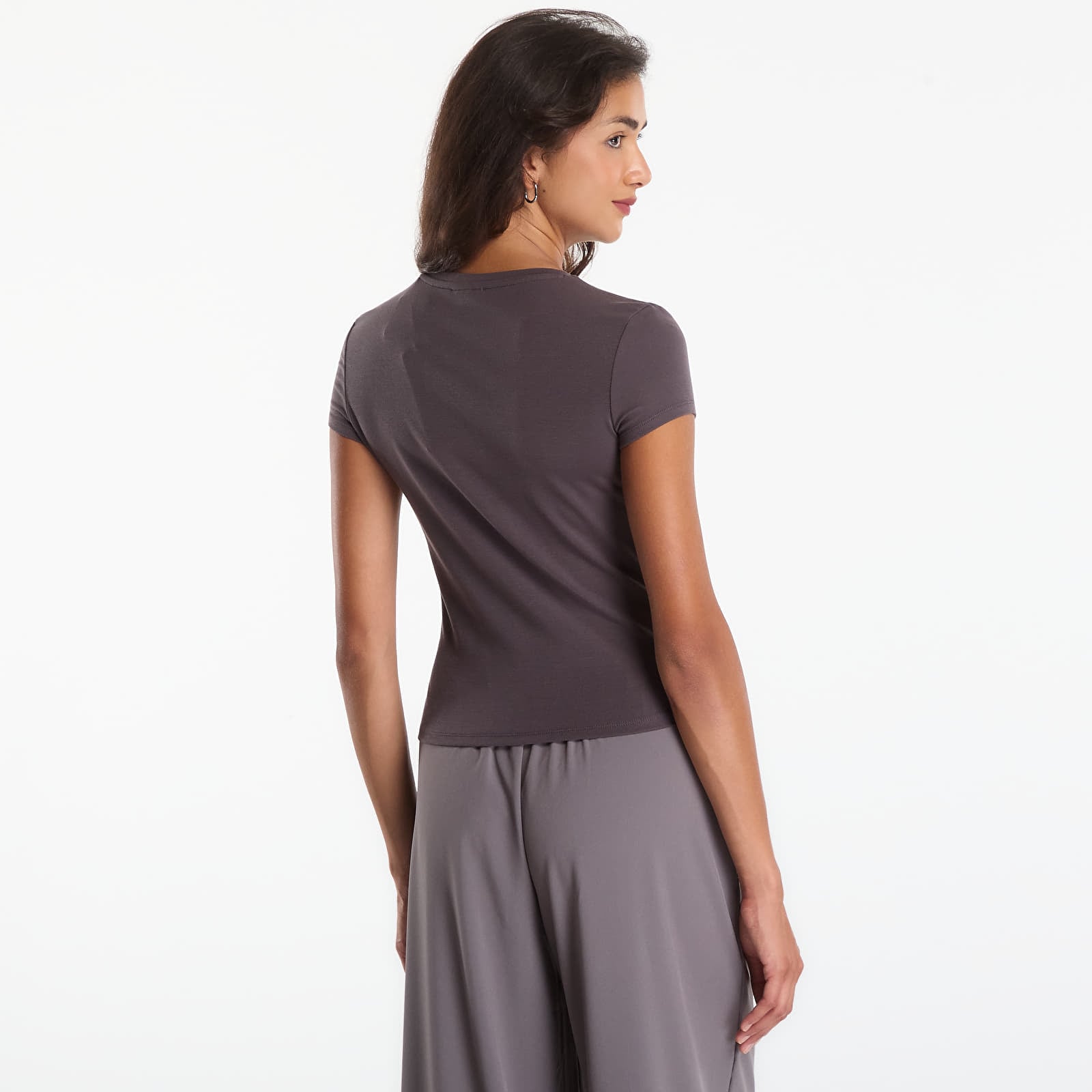 T-Shirts GUESS Lotus Slim Ss T-Shirt Darkest Grey