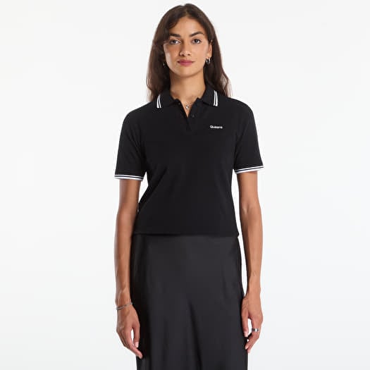 Queens Women Polo Tee Black