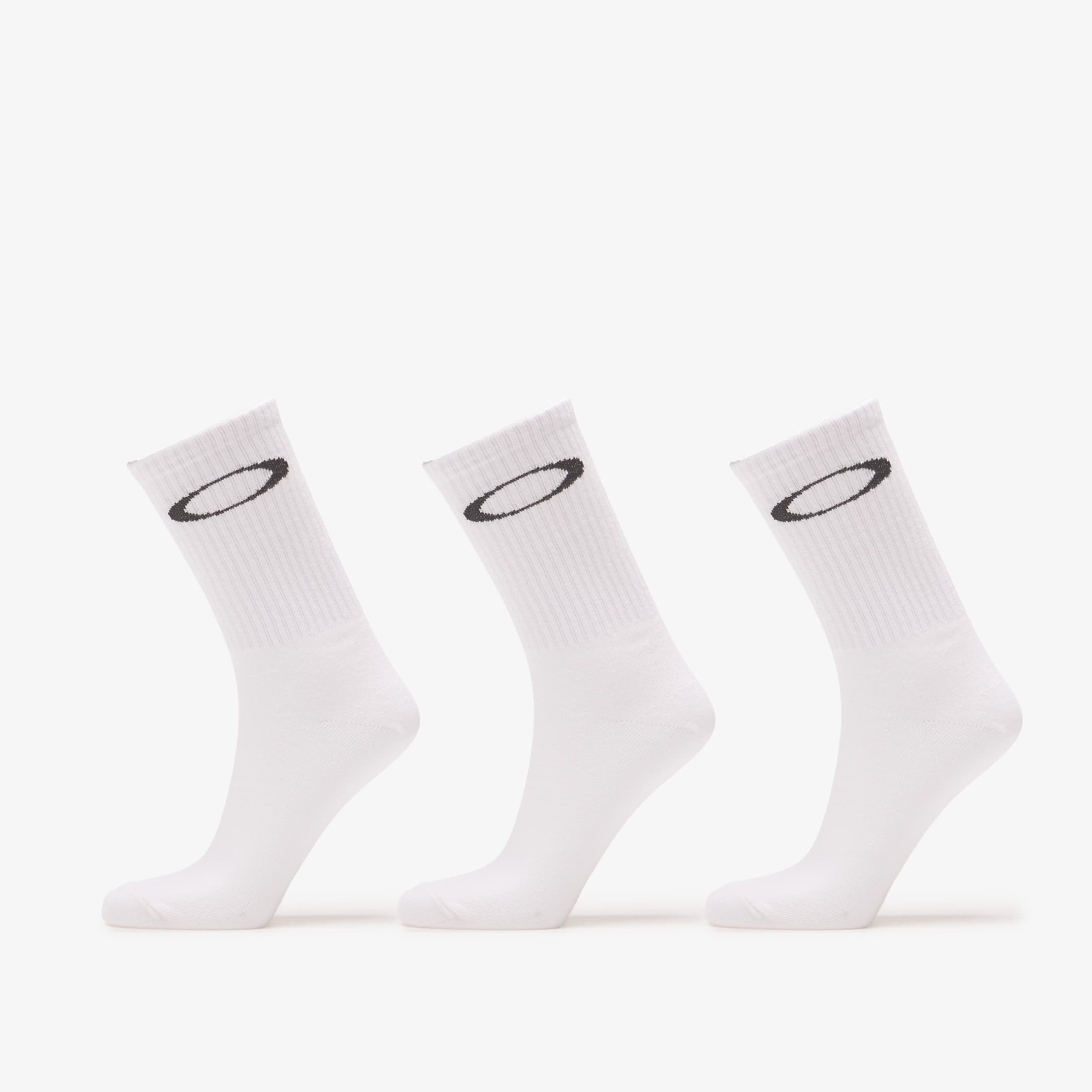 Oakley Ellipse Crew Sock White L