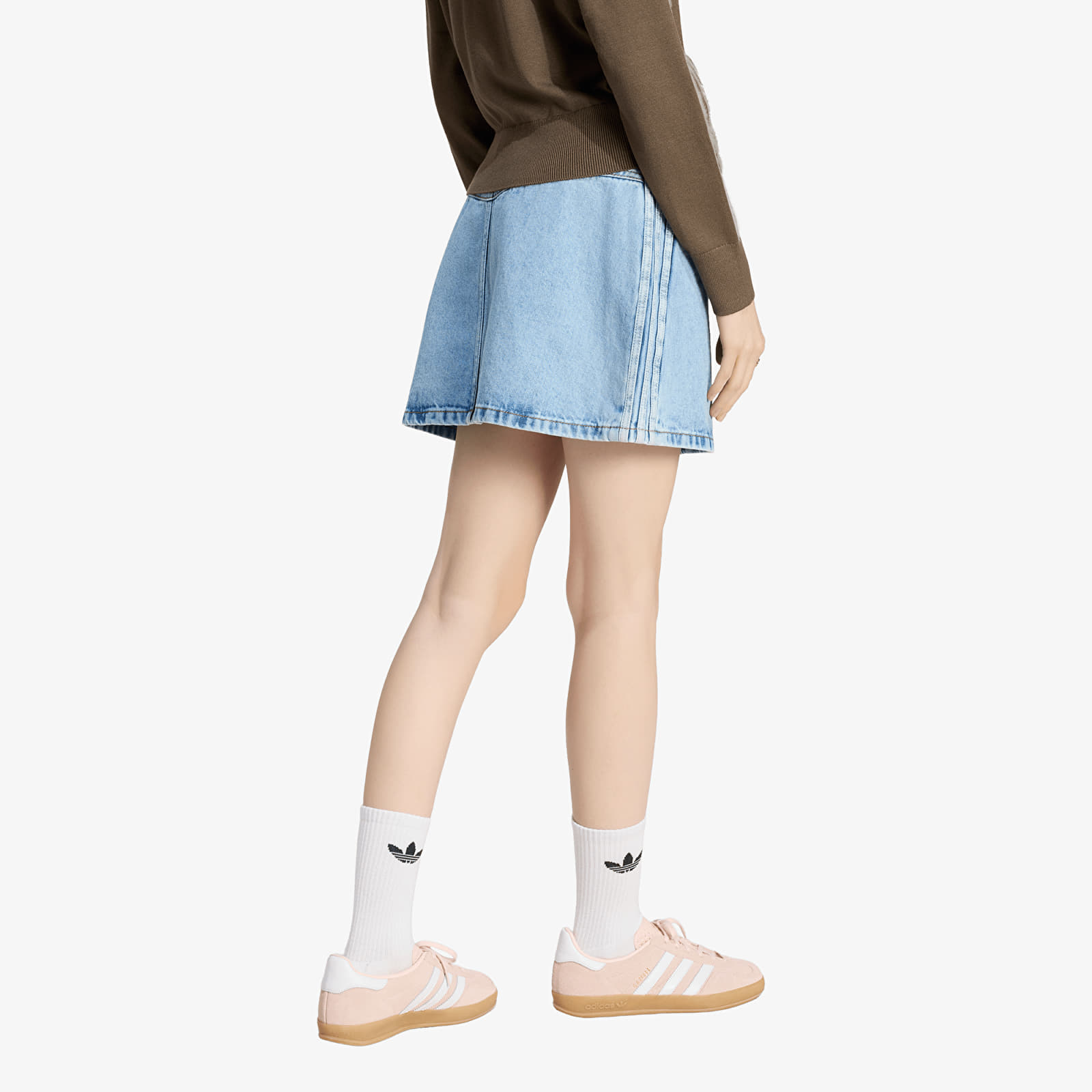 Dámske sukne adidas Mid Rise Denim Skirt Light Denim