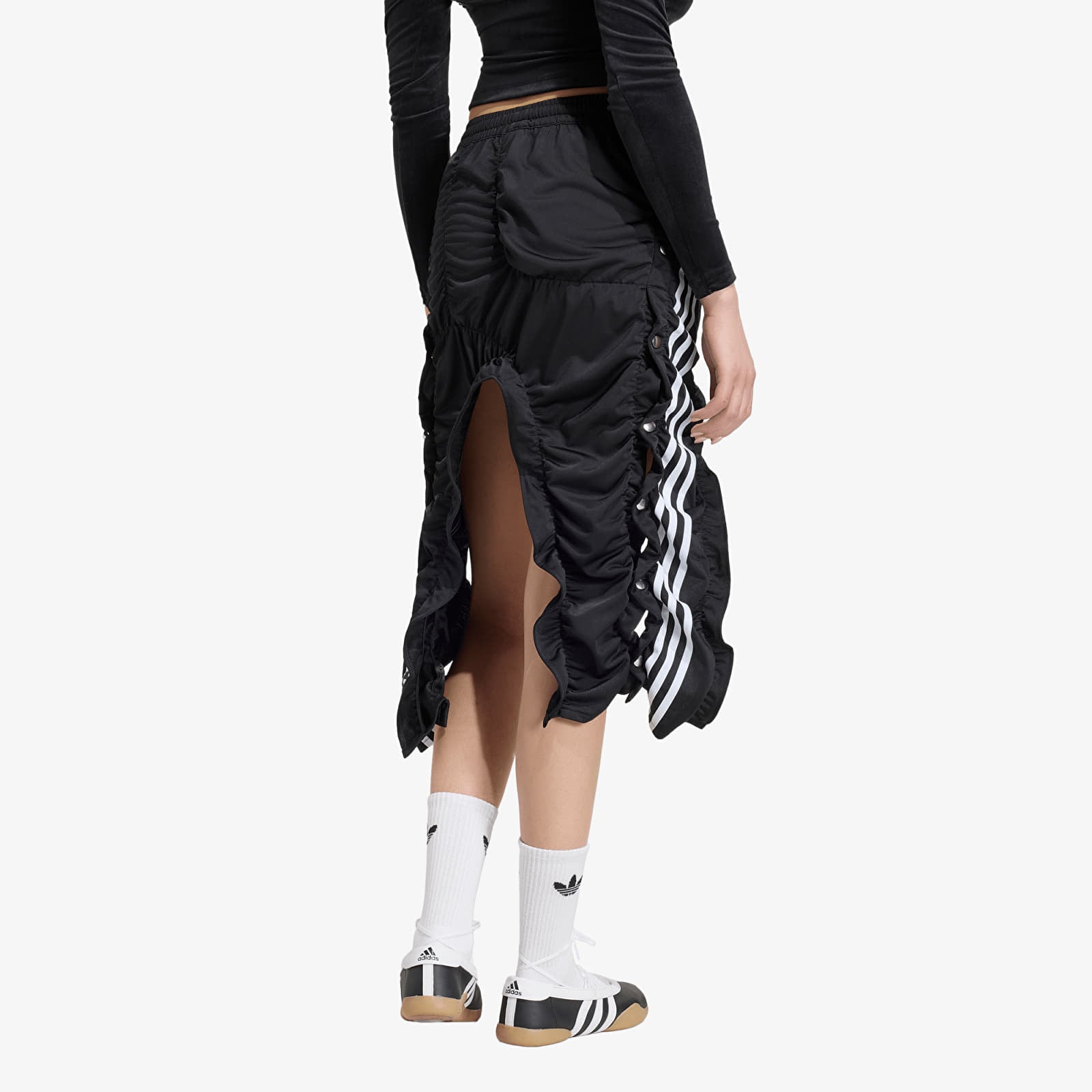Naisten hameet adidas Adibreak Ruched Skirt Black