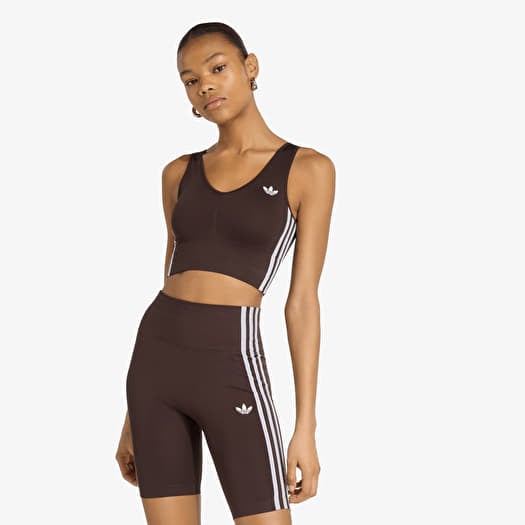 Rintaliivit adidas Essentials 3 Stripes Seamless Bralette Aurora Coffee