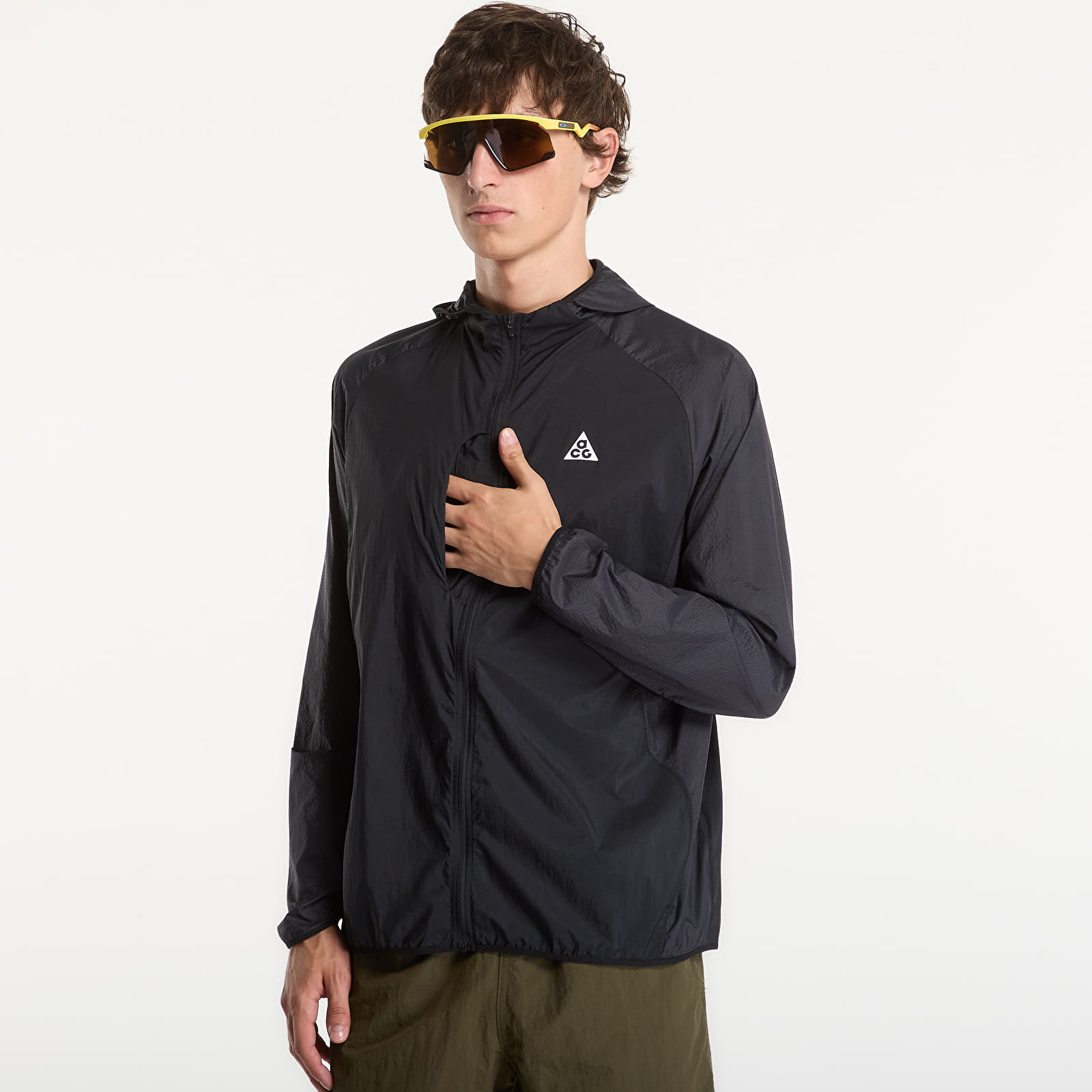 Giacche a vento uomo Nike ACG "Aireez" Men's UV Protection Jacket Black/ Black/ Summit White