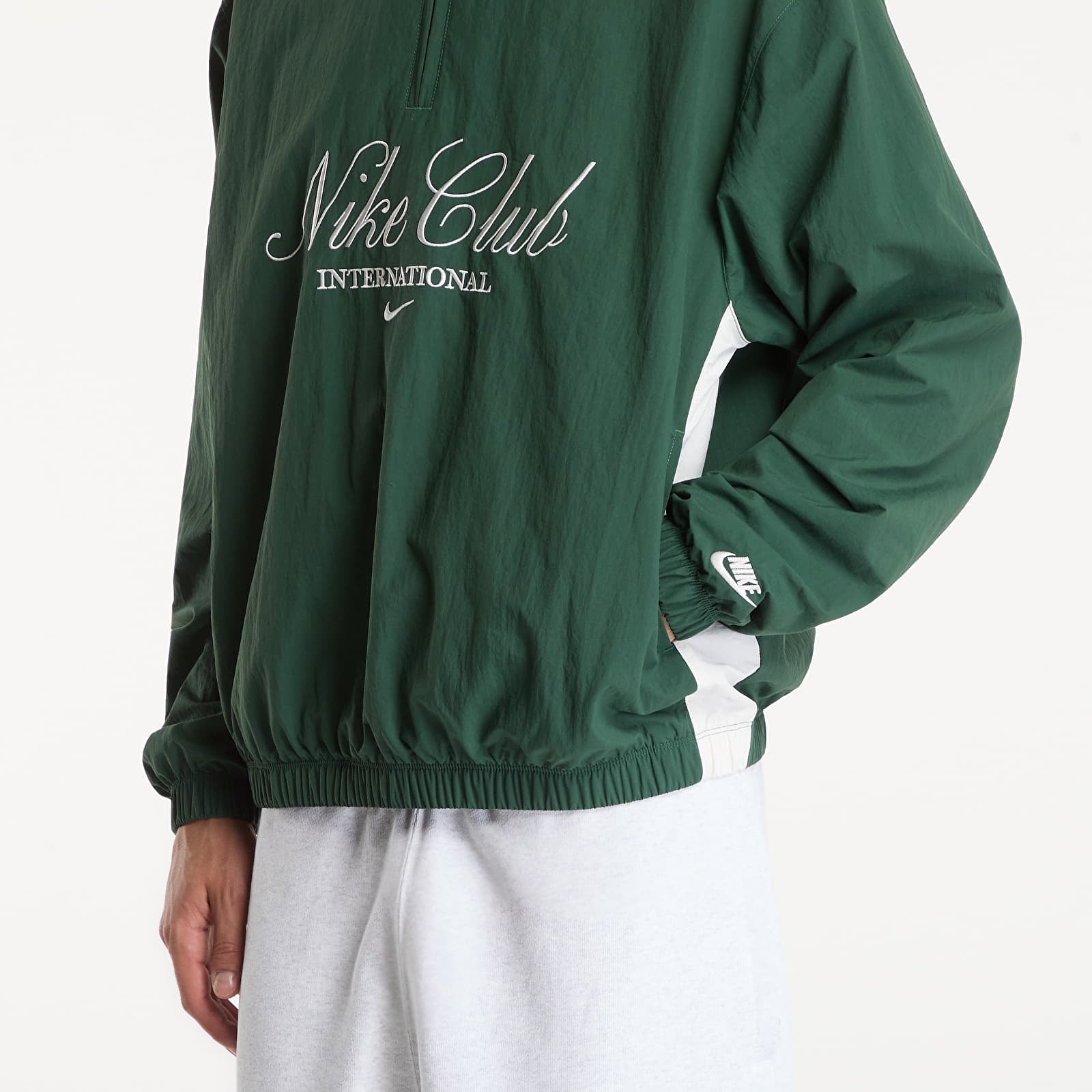 Kurtki męskie Nike Sportswear Club Men's 1/2 Zip Jacket Fir/ Phantom/ Phantom