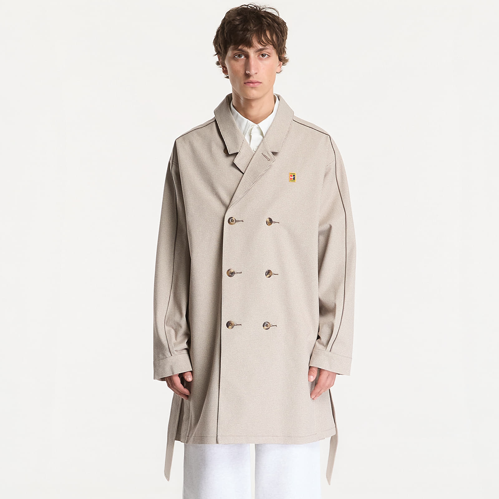 Pánské kabáty Nike Club Rules Men's Trench Coat Mink Brown/ Sanddrift/ Ironstone