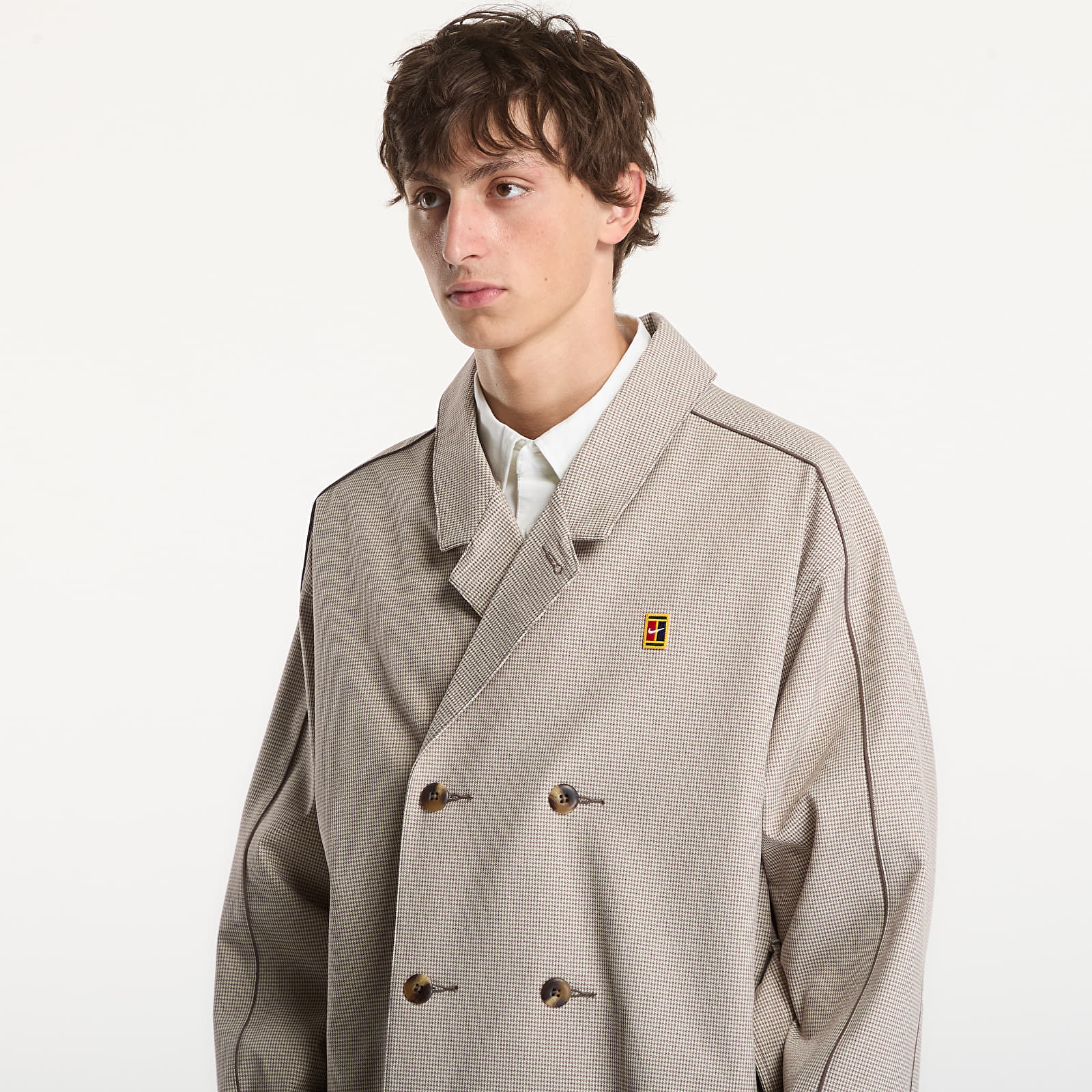 Pánské kabáty Nike Club Rules Men's Trench Coat Mink Brown/ Sanddrift/ Ironstone