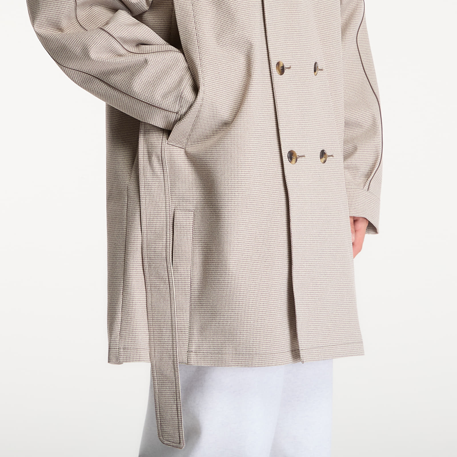 Pánské kabáty Nike Club Rules Men's Trench Coat Mink Brown/ Sanddrift/ Ironstone