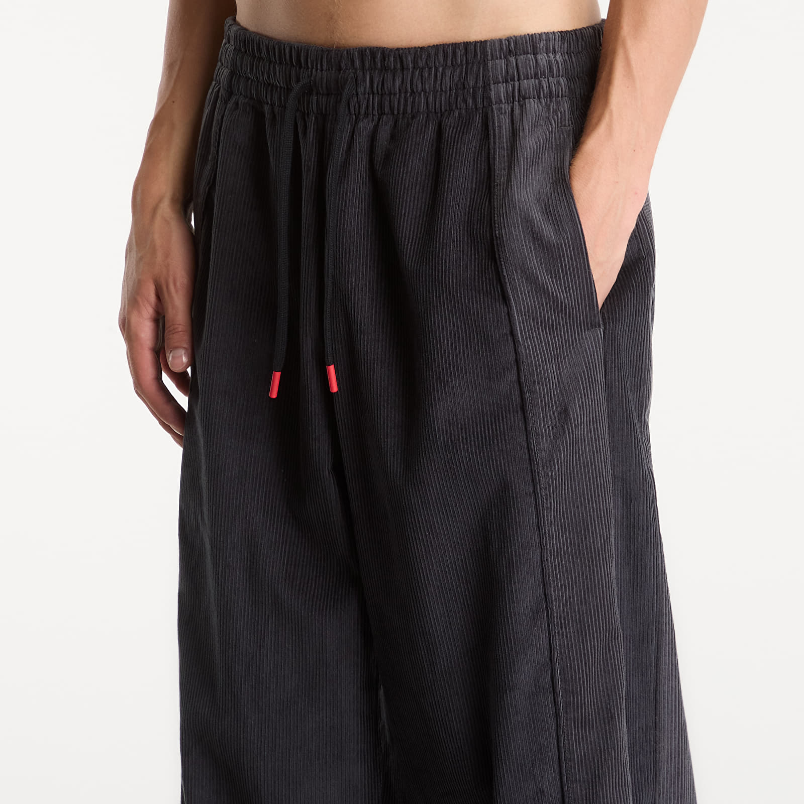 Pantalones de chándal para hombre Jordan Flight Men's Corduroy Pants Black/ Dk Smoke Grey/ Black/ White
