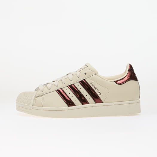 adidas Superstar II Off White/ Maroon/ Gold Met.
