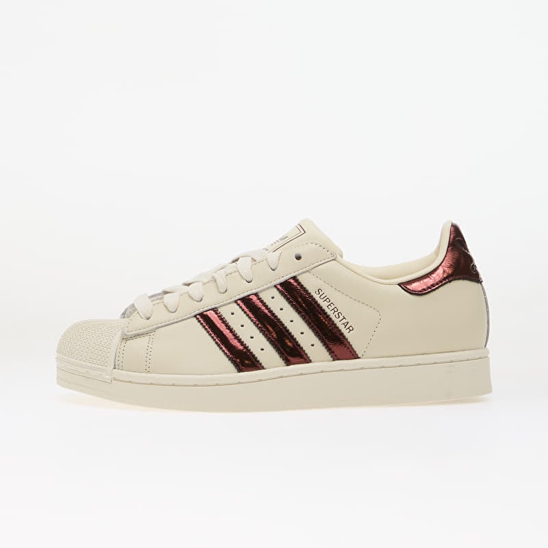 adidas Superstar II Off White/ Maroon/ Gold Met.