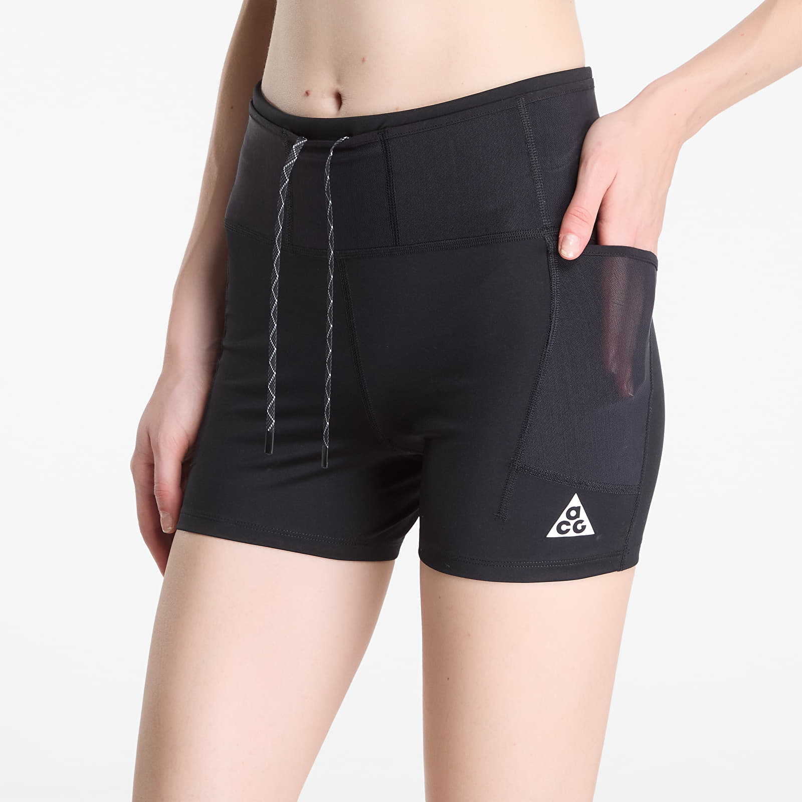 Pantalones cortos de mujer Nike ACG Women's Dri-FIT High-Waisted 4" Trail Running Shorts Black/ Summit White