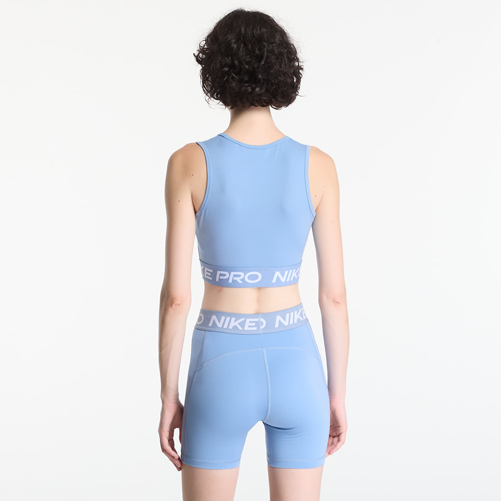 Women's tops Nike Pro Women's Dri-FIT Cropped Tank Top Work Blue/ White