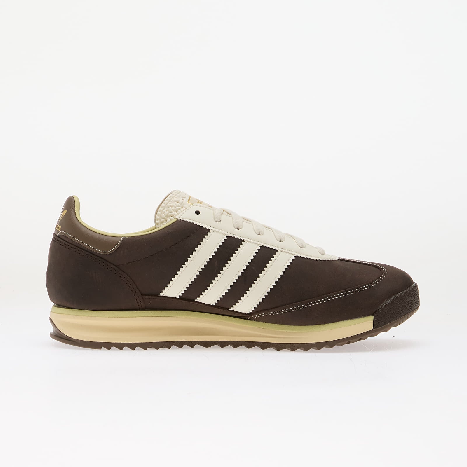 Men's sneakers and shoes adidas SL 72 RS Dark Brown/ Off White/ Dual Yellow