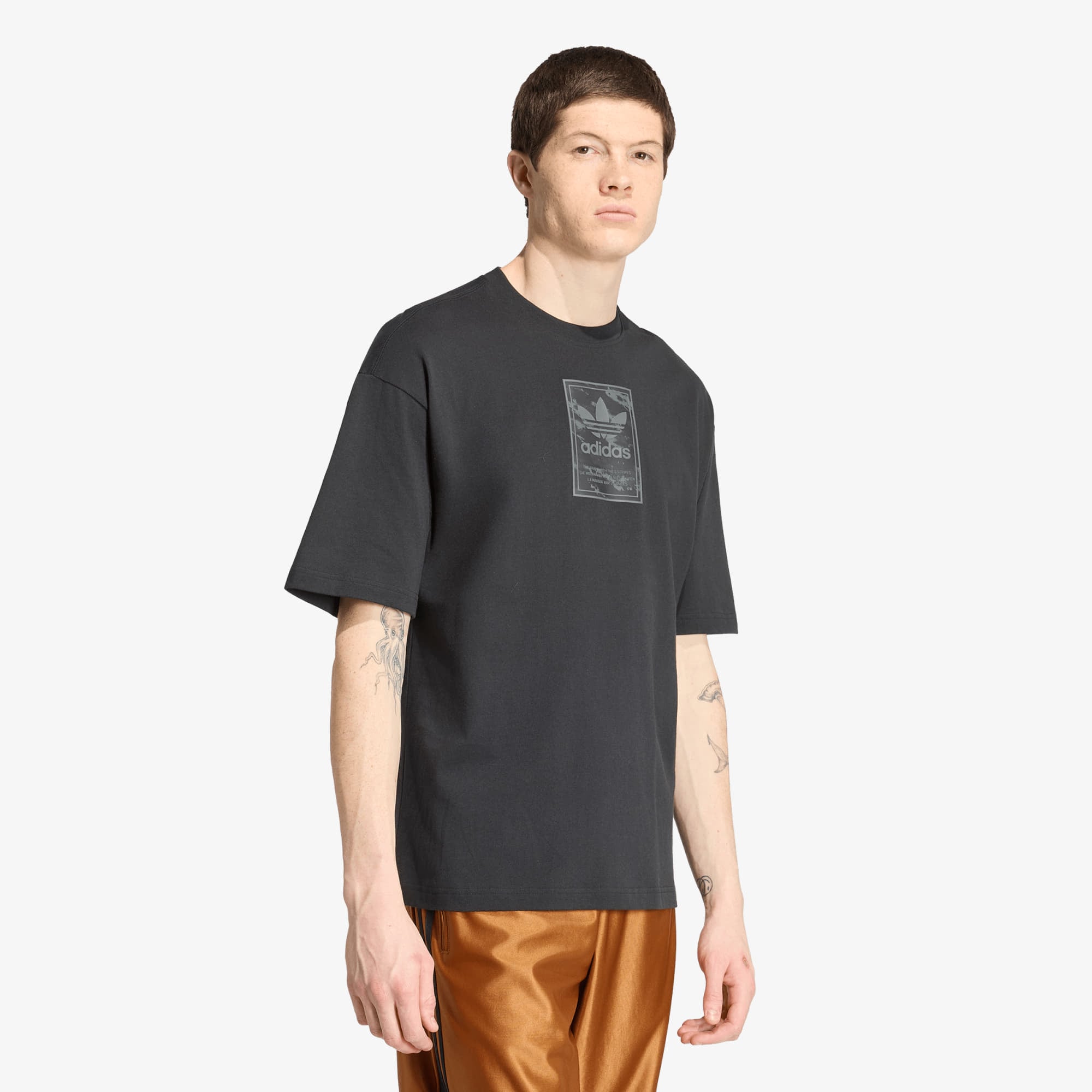 Тениска adidas Camo Tee Tongue Label Black M