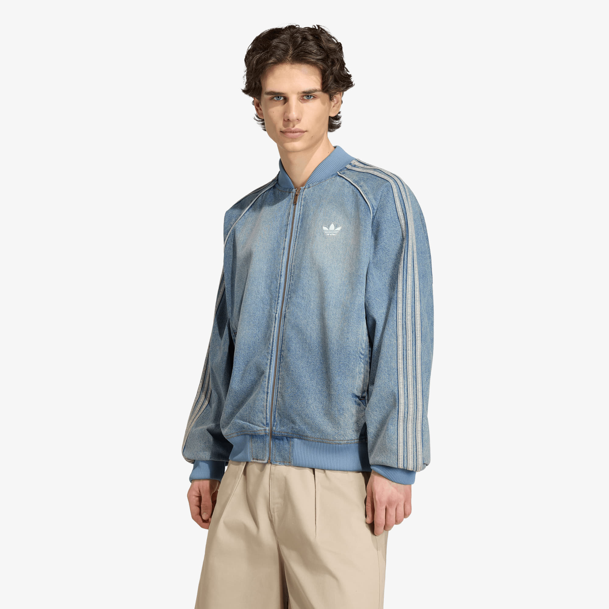Veste adidas SST Adicolor Denim Tracktop Worn Blue Denim S 85 €