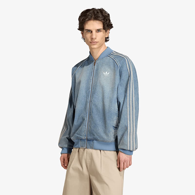 Veste adidas SST Adicolor Denim Tracktop Worn Blue Denim