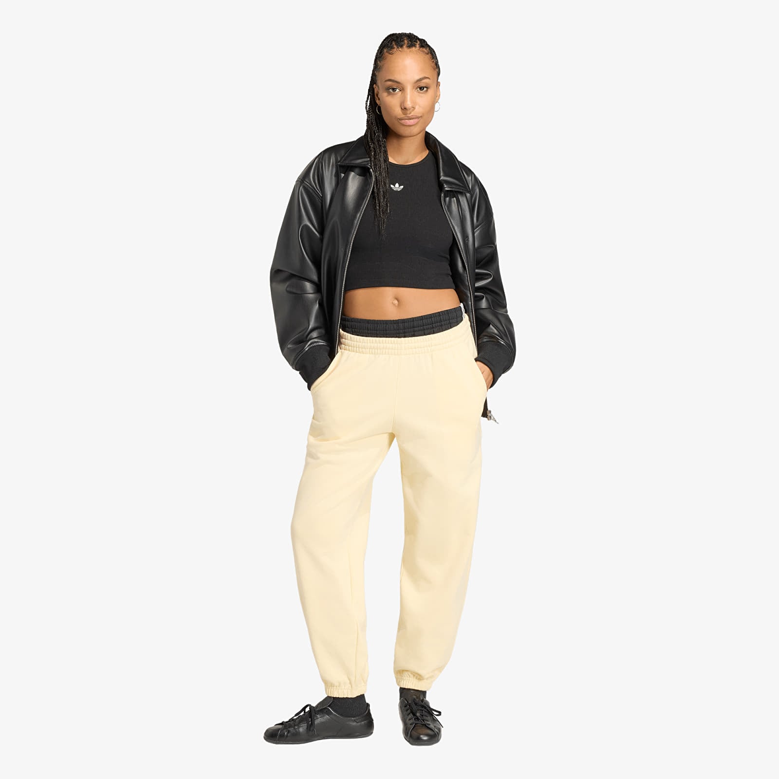 Women's Sweatpants adidas Essentials French Terry Jogger Pants Warm Vanilla