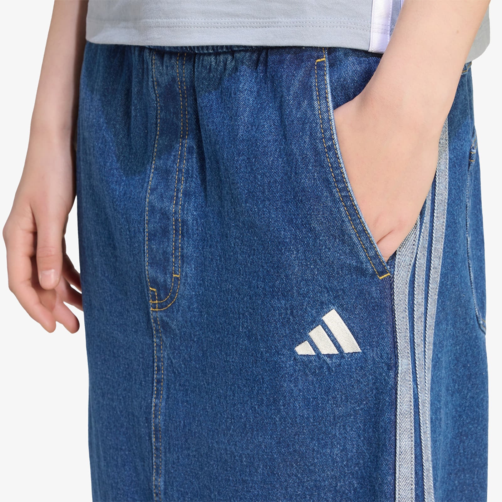 Women's skirts adidas Stadium Washed Denim Loose Fit Skirt Preloved Ink