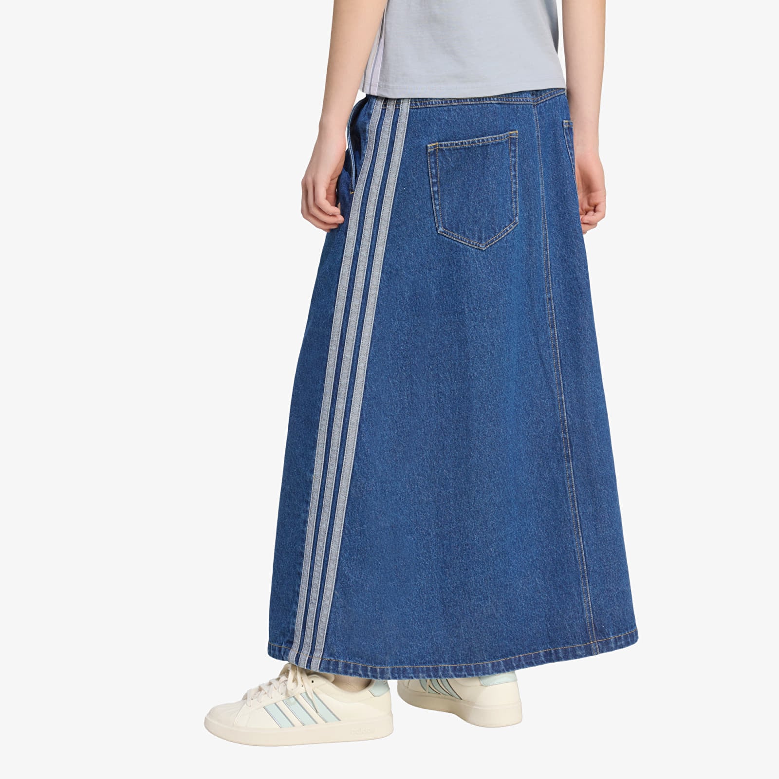 Women's skirts adidas Stadium Washed Denim Loose Fit Skirt Preloved Ink