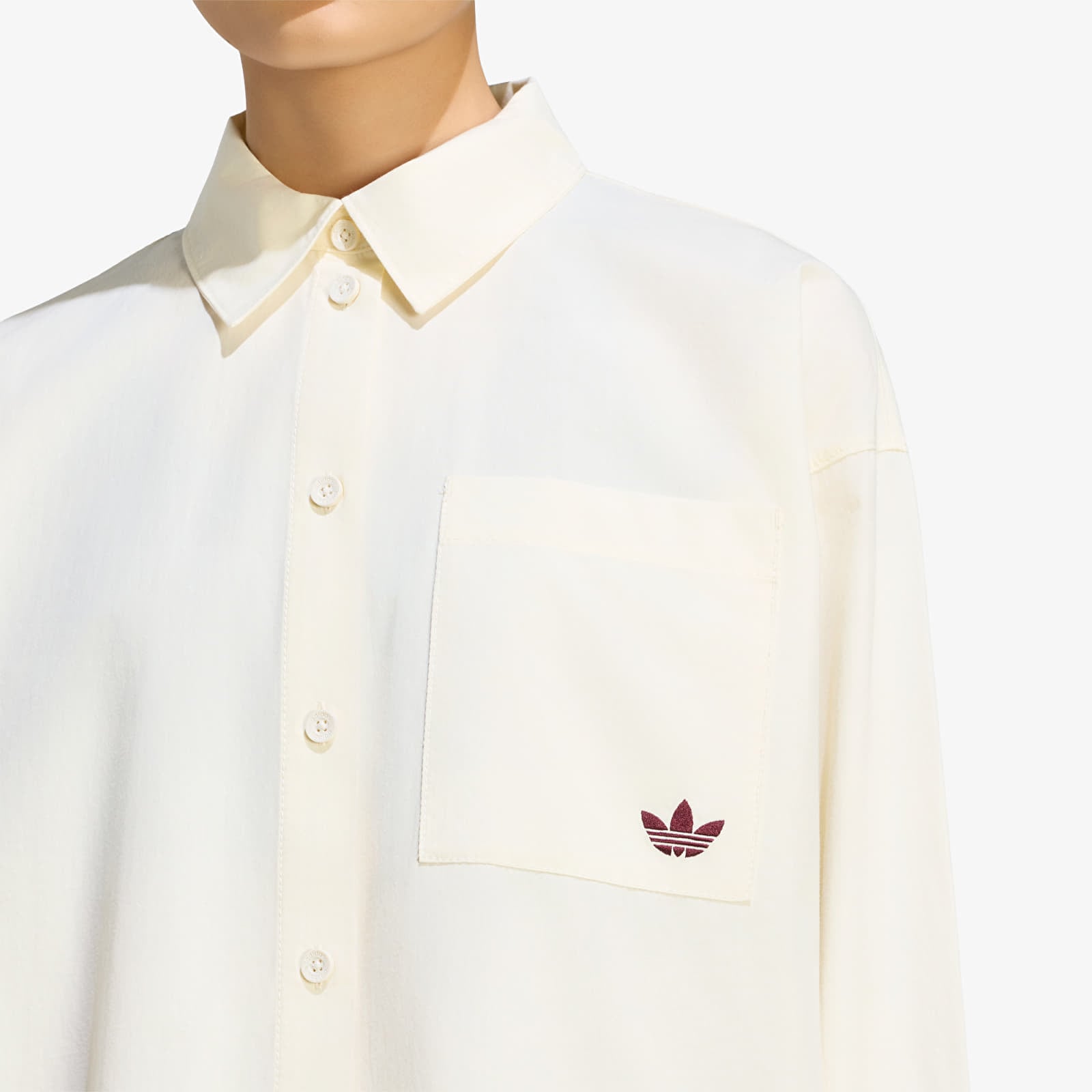 Dámske košele adidas Badigirl Striped Shirt Cream White