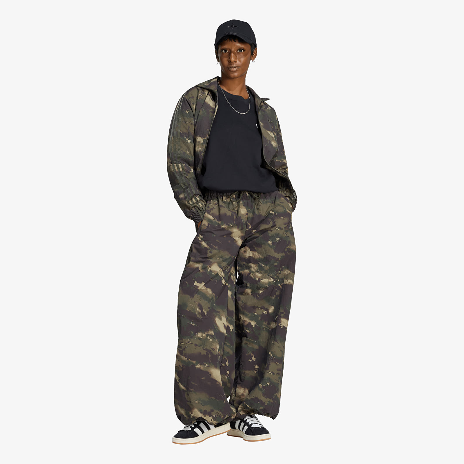 Sieviešu vējjakas adidas Badigirl Camouflage Loose Track Top Night Cargo/ Aurora Coffee/ Olive Strata