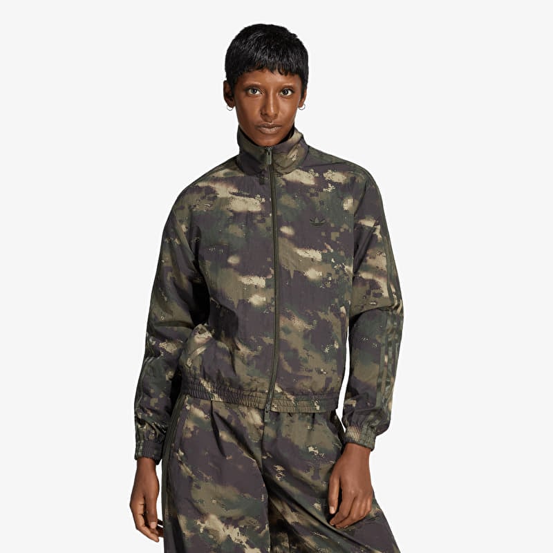 Windbreaker adidas Badigirl Camouflage Loose Track Top Night Cargo/ Aurora Coffee/ Olive Strata