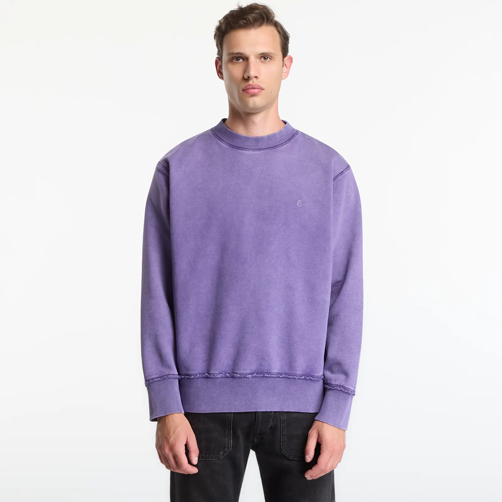 Pánské mikiny Études Studio National Crew Accent Sweatshirt Purple