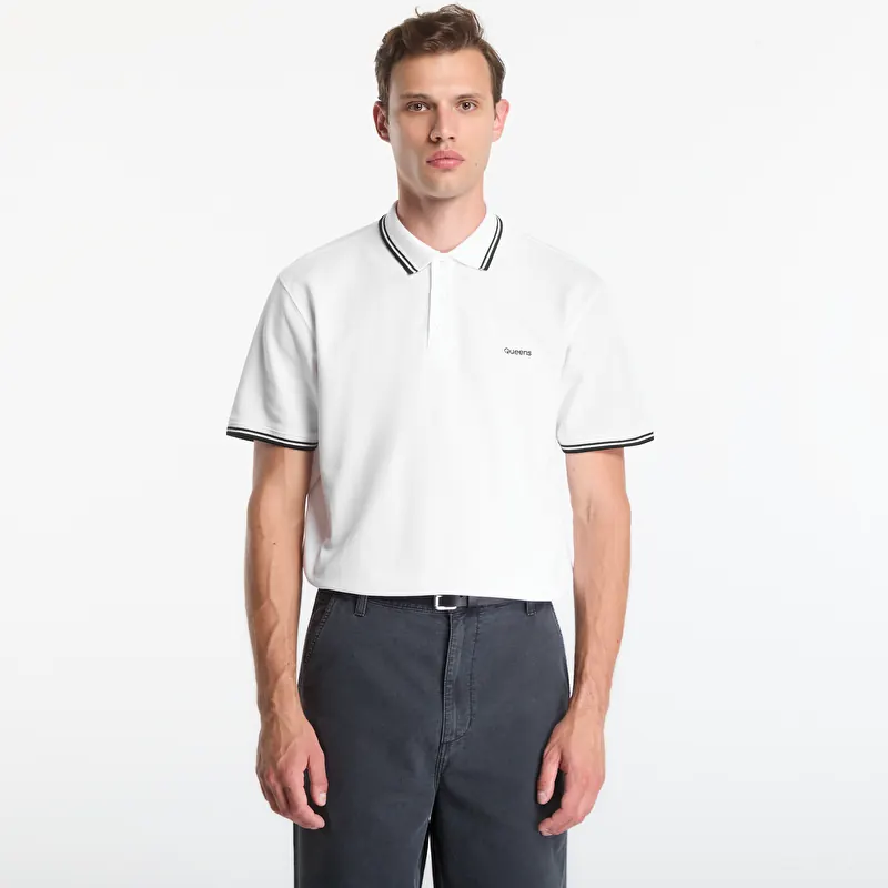 Tričko Queens Men's Polo Tee White