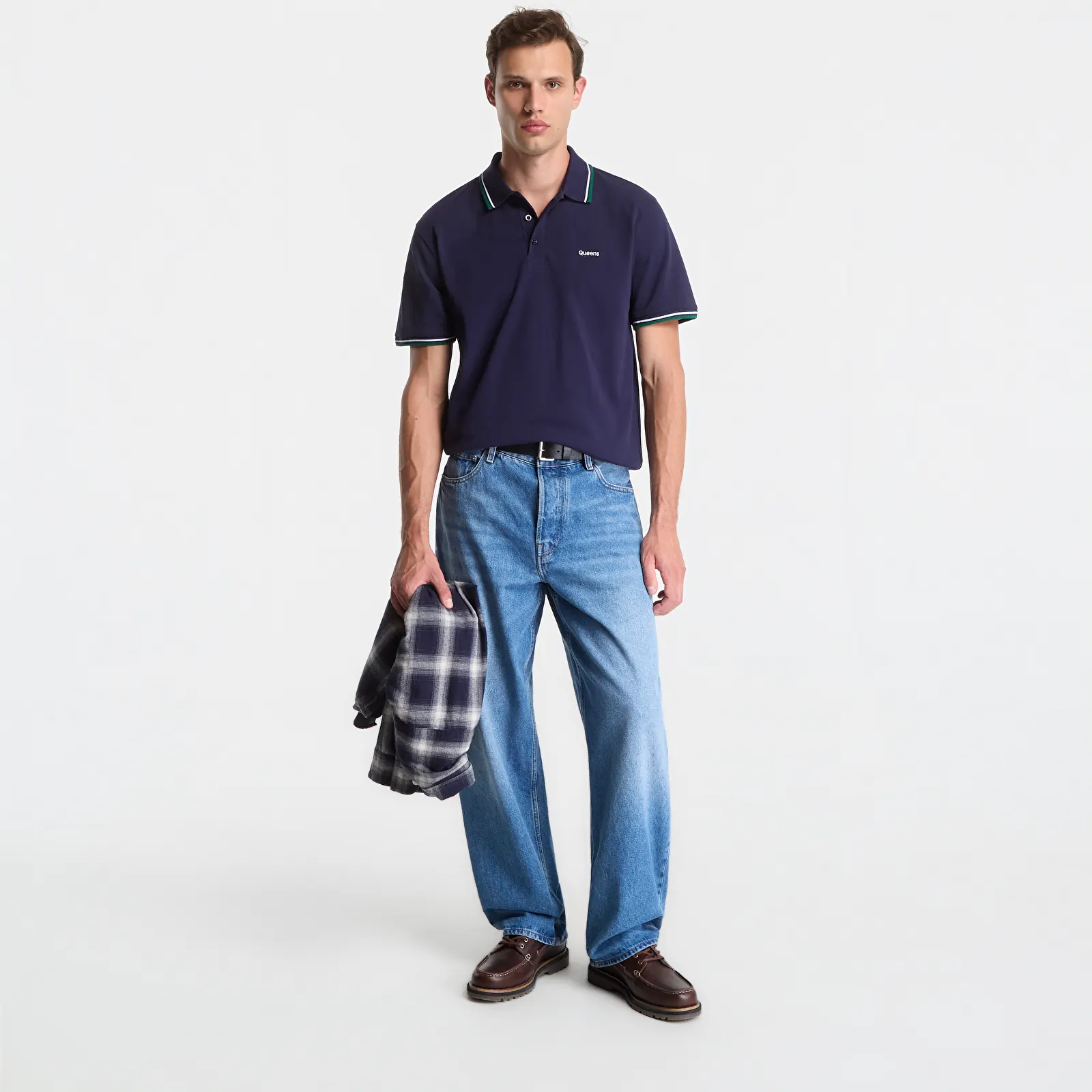 Футболки Queens Men's Polo Tee Navy