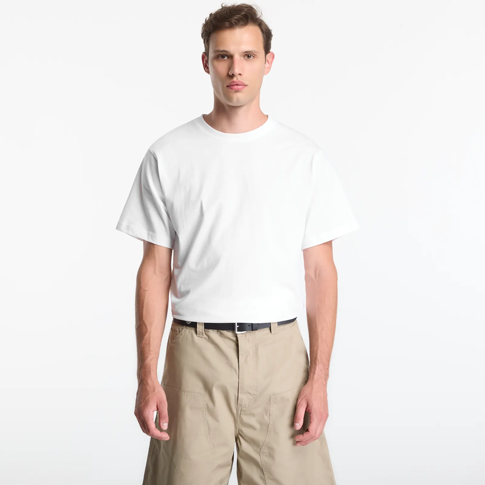 Trička Queens Men's Undershirt Tee 3-Pack White