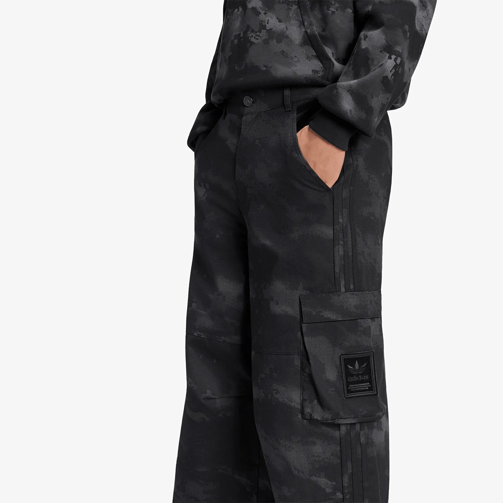 Hosen für Männer adidas Camo Pants Black
