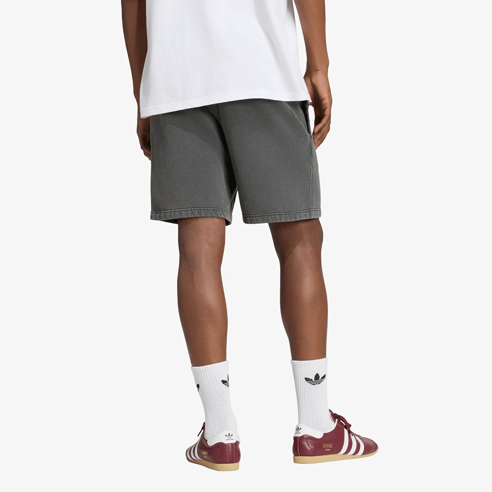 Чоловічі шорти adidas Trefoil Essentials Washed Mid-thigh Fleece Shorts Black