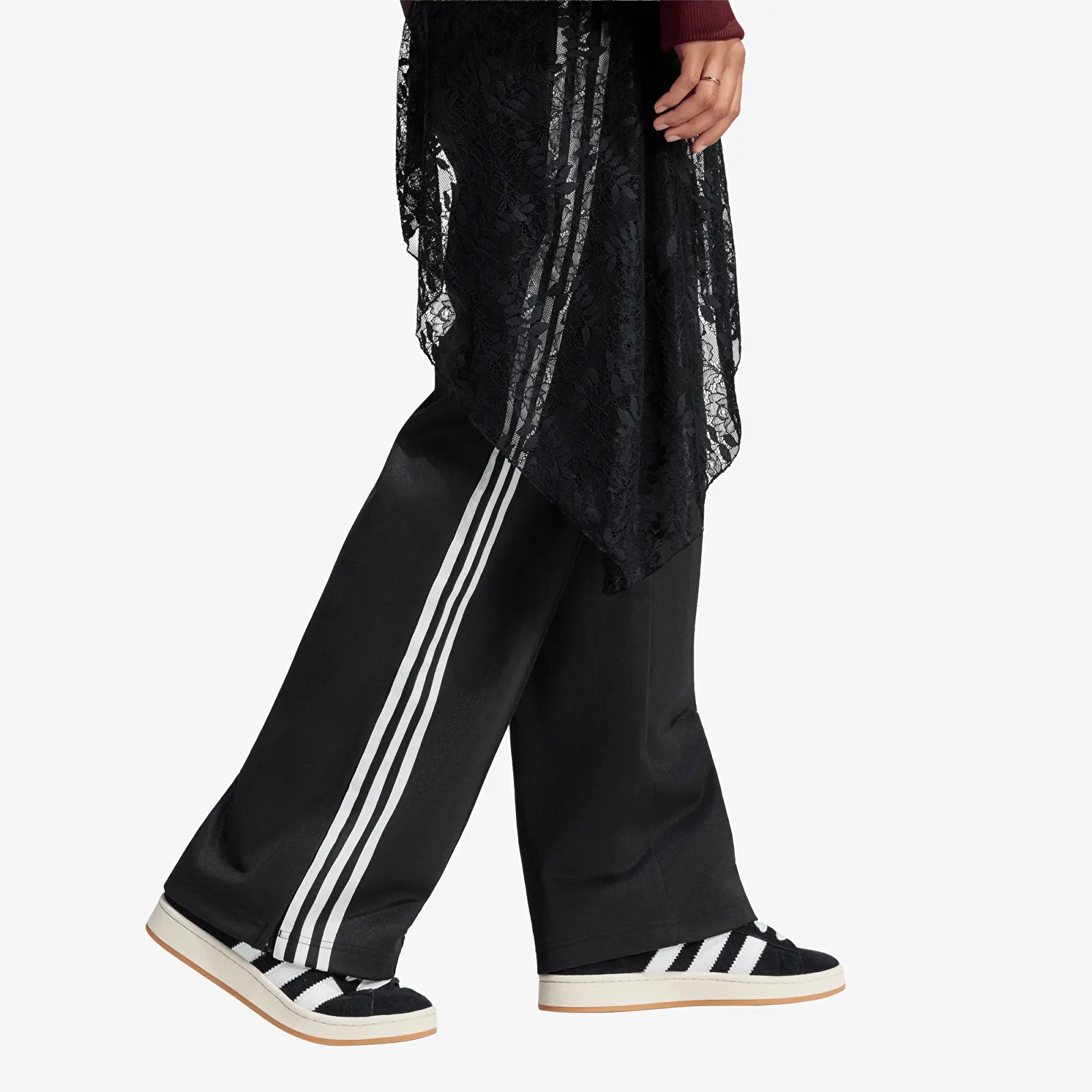 Pantaloni tuta donna adidas 2In1 Firebird Loose Track Pants With Lace Skirt Black