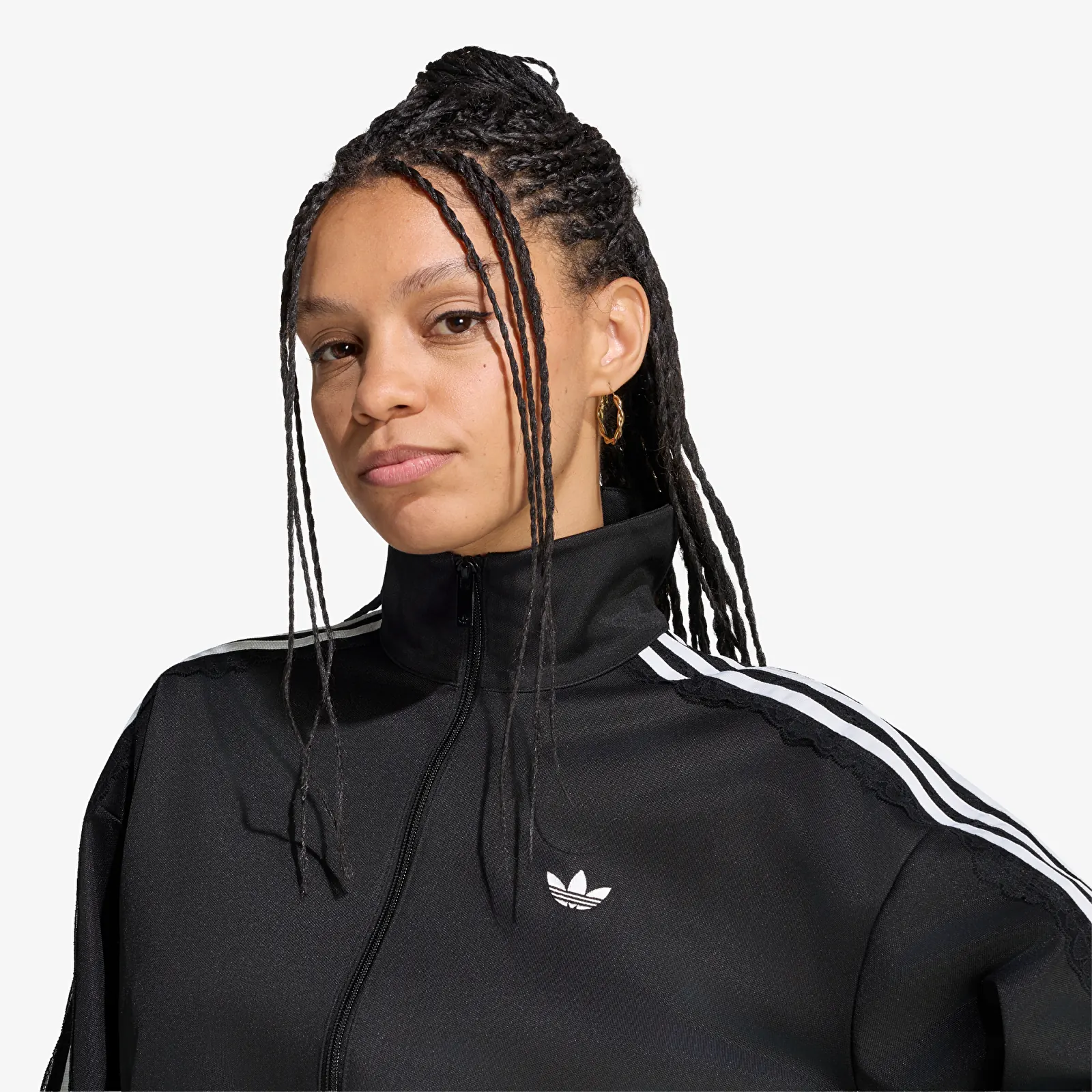 Women's jackets adidas Lace Oversized Archive Track Top Black