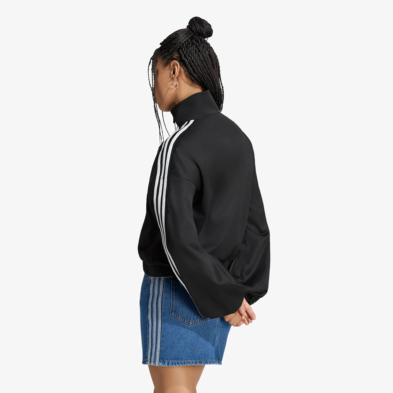 Women's jackets adidas Lace Oversized Archive Track Top Black