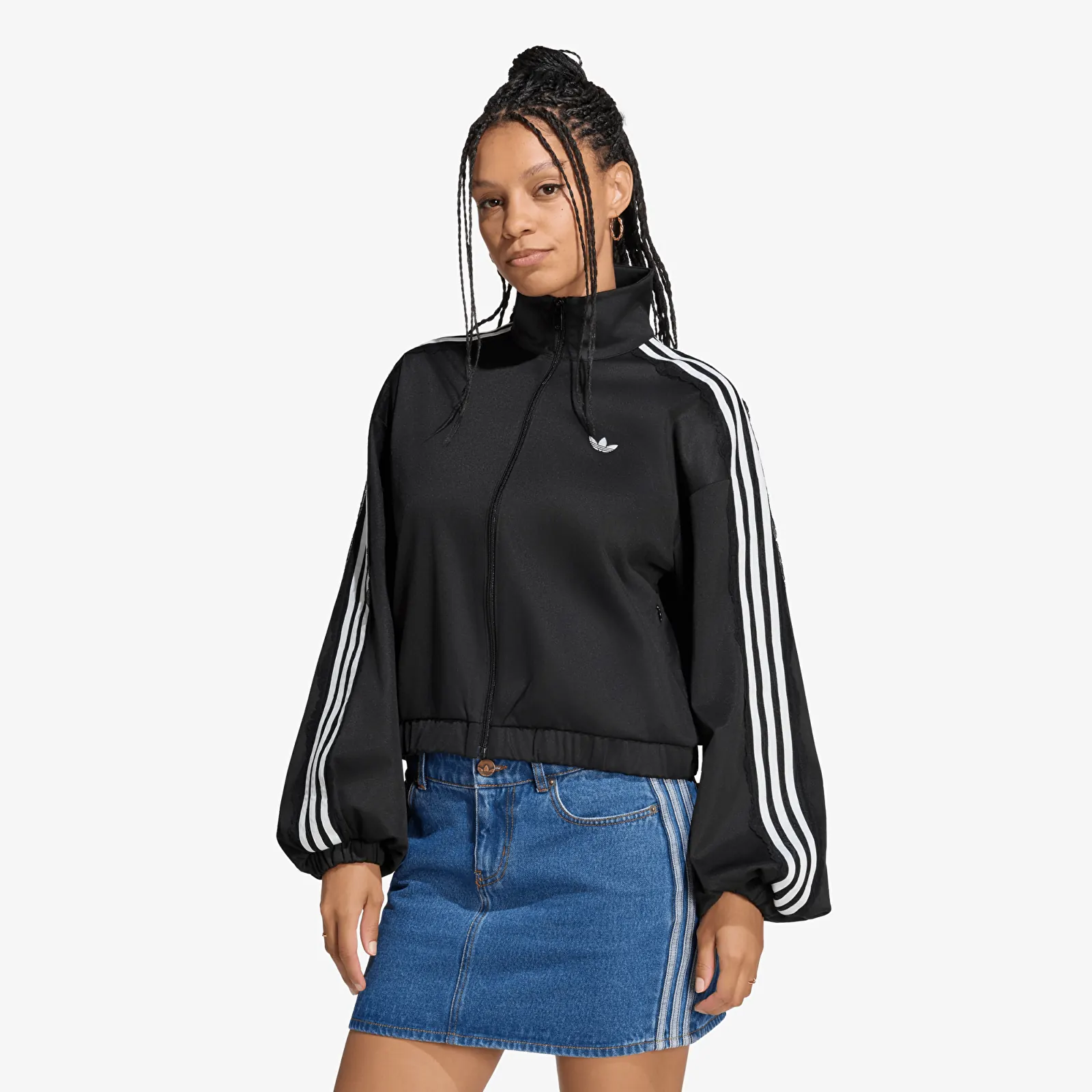 Women's jackets adidas Lace Oversized Archive Track Top Black