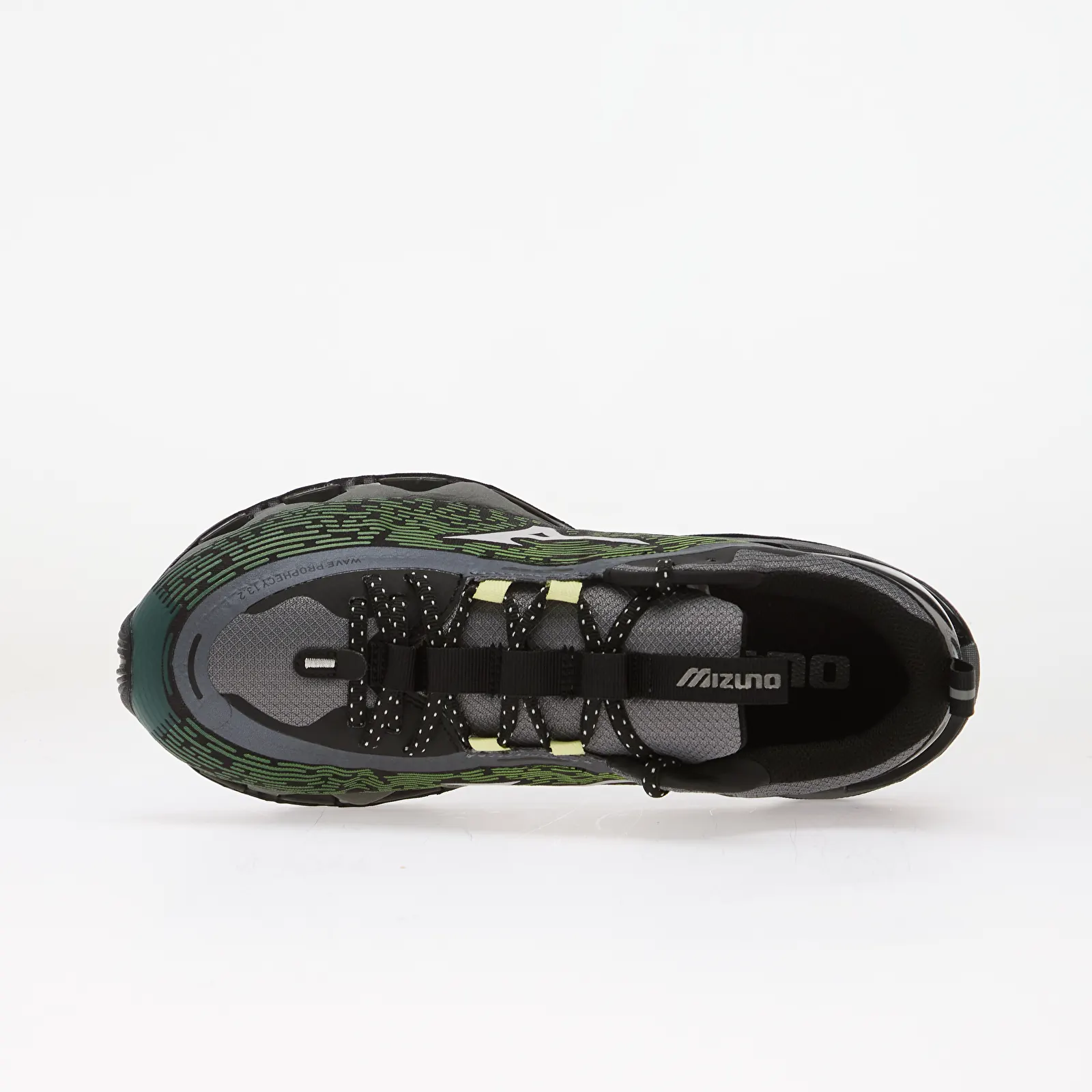 Men's sneakers and shoes Mizuno Wave Prophecy 13.2 Green Glow/ Cloudscape/ Quiet Shade