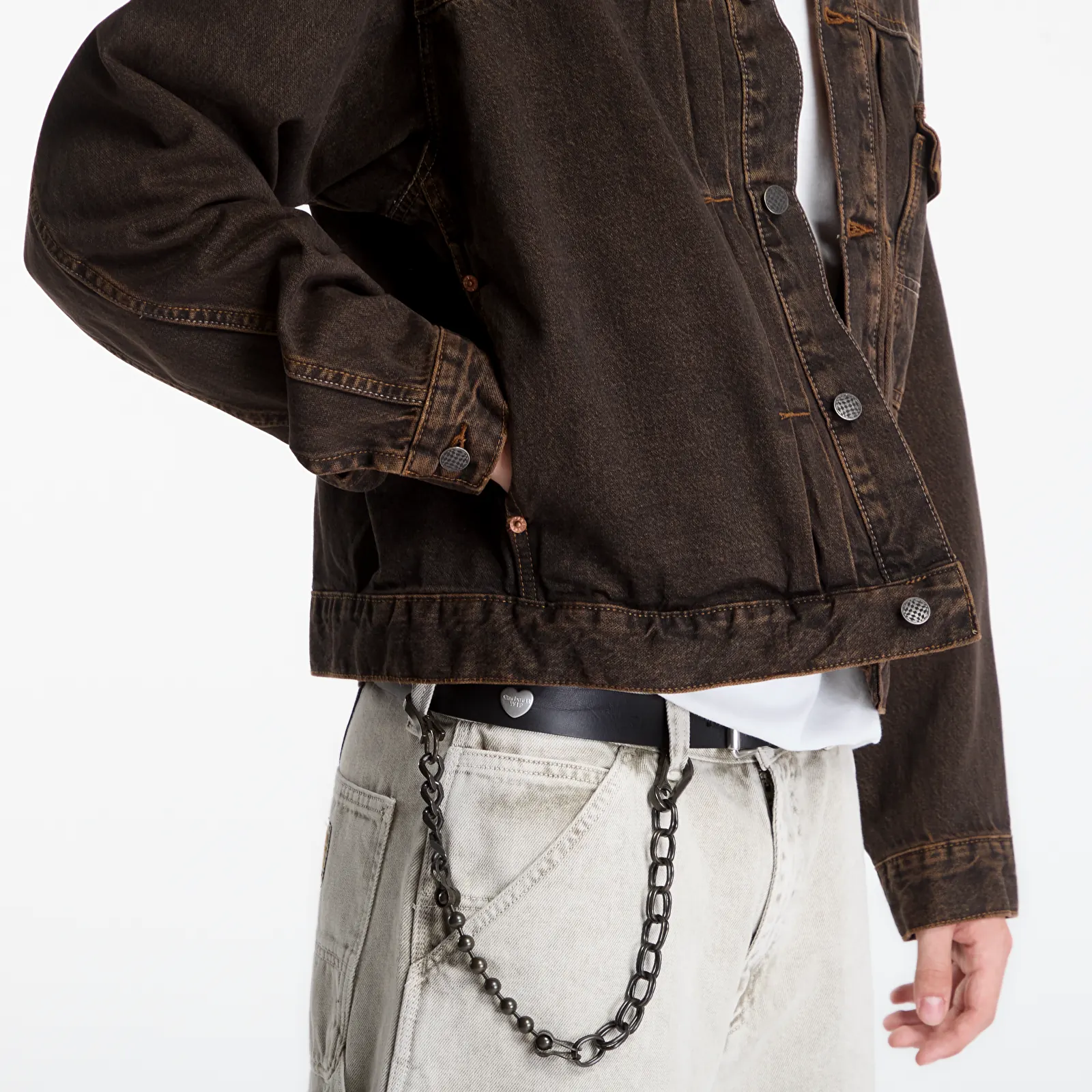 Якета Vans Check 5 Denim Trucker Jacket Black/ Vintage Cocoa