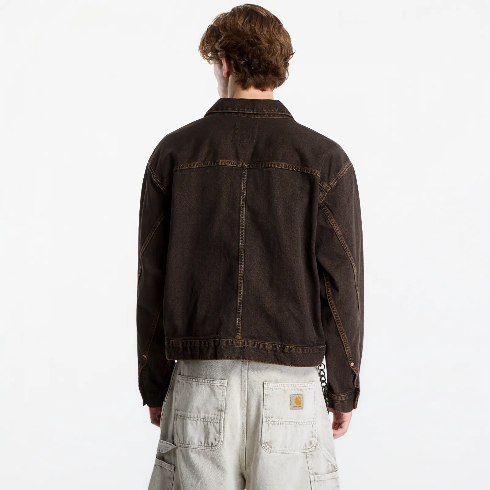 Якета Vans Check 5 Denim Trucker Jacket Black/ Vintage Cocoa