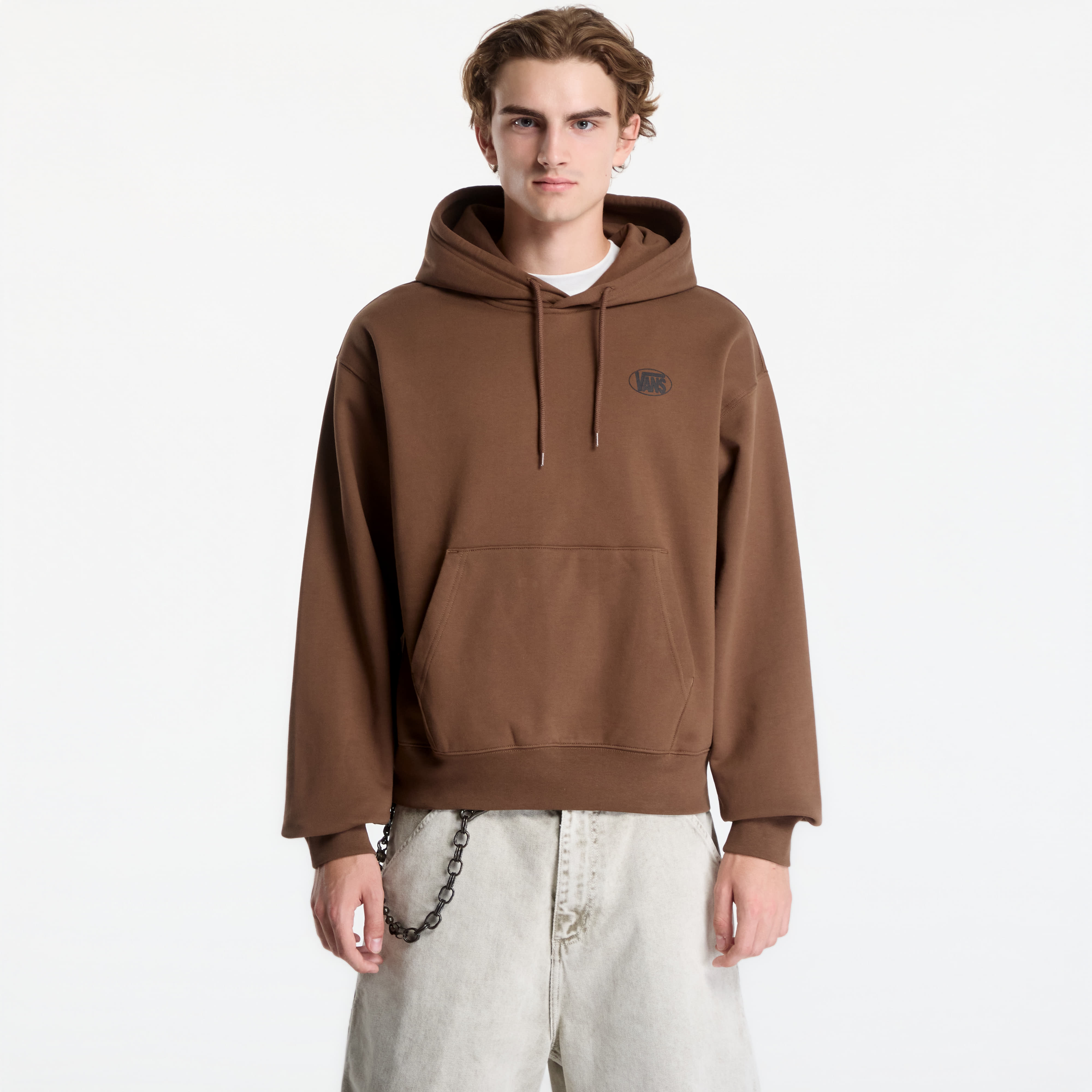 Суитшърт Vans Oval Logo Pullover Vintage Cocoa XL