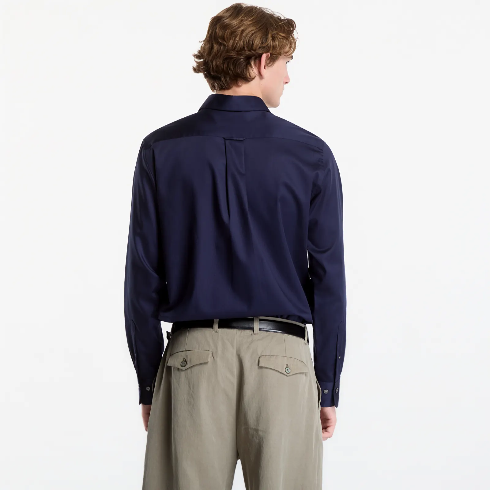 Shirts Gant Reg Sateen Shirt Evening Blue