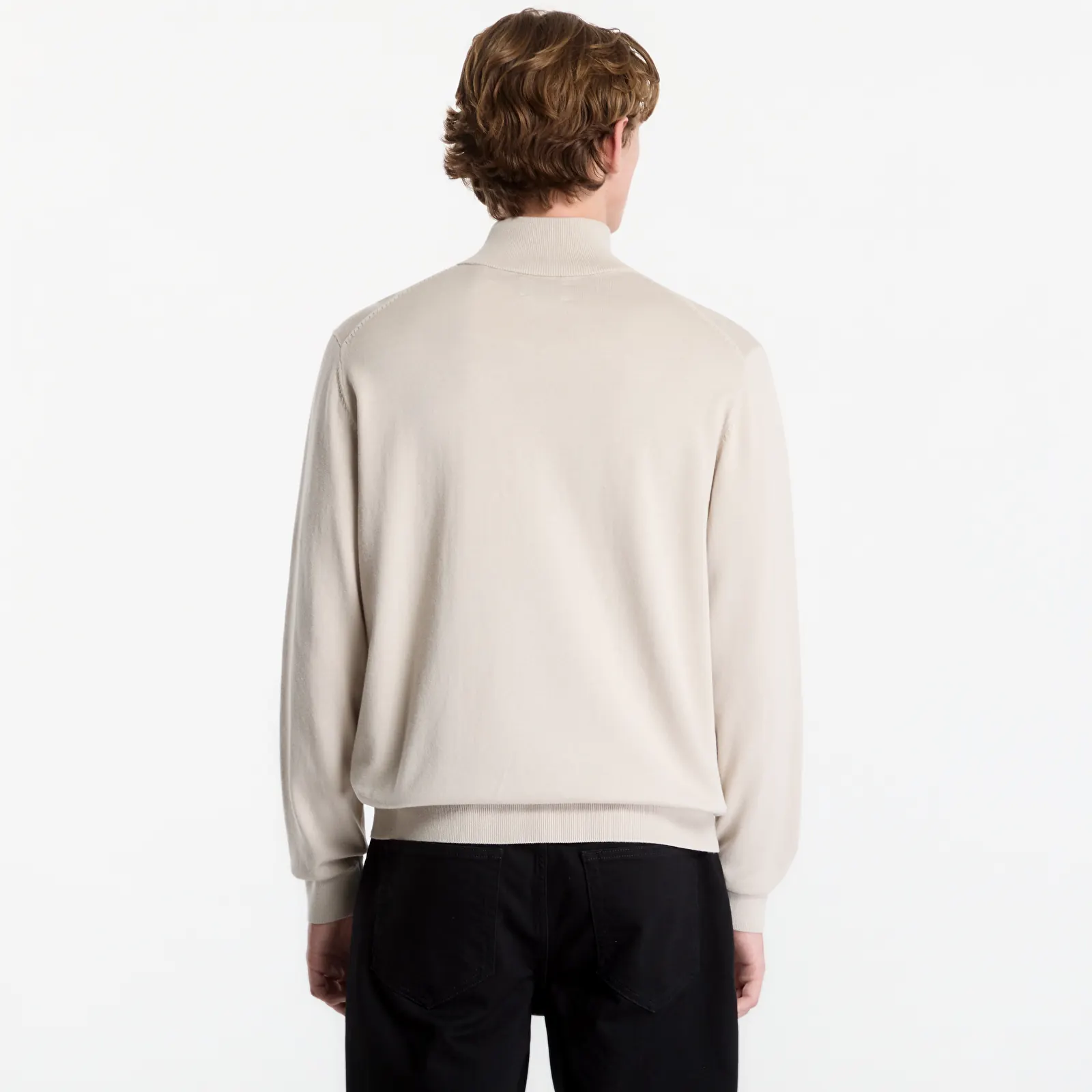 Πουλόβερ Gant Classic Cotton Half Zip Dark Earth Brown