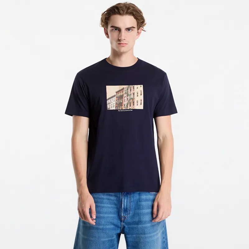 Tričko Gant Graphic Ss T-Shirt Evening Blue