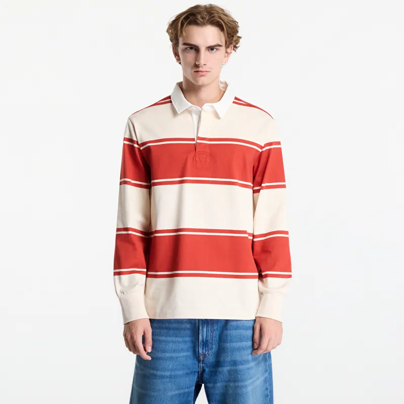 Tričko Gant Striped Rugger Soft Apricot