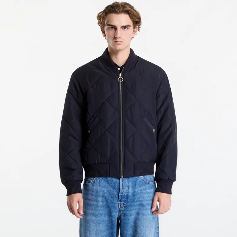 Jakna Gant Reversible Quilted Bomber Jacket Evening Blue