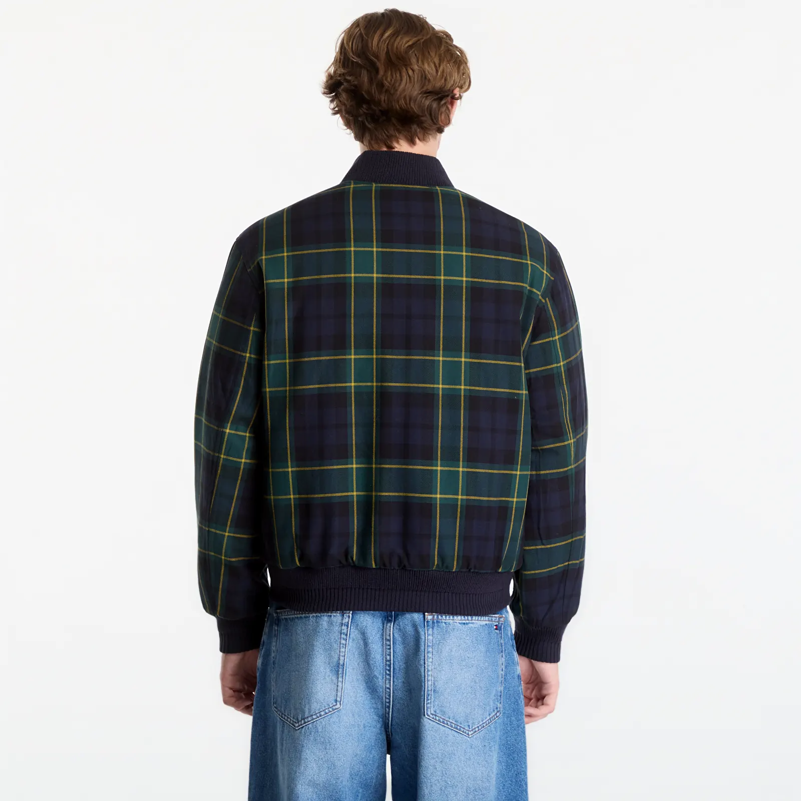 Bundy Gant Reversible Quilted Bomber Jacket Evening Blue