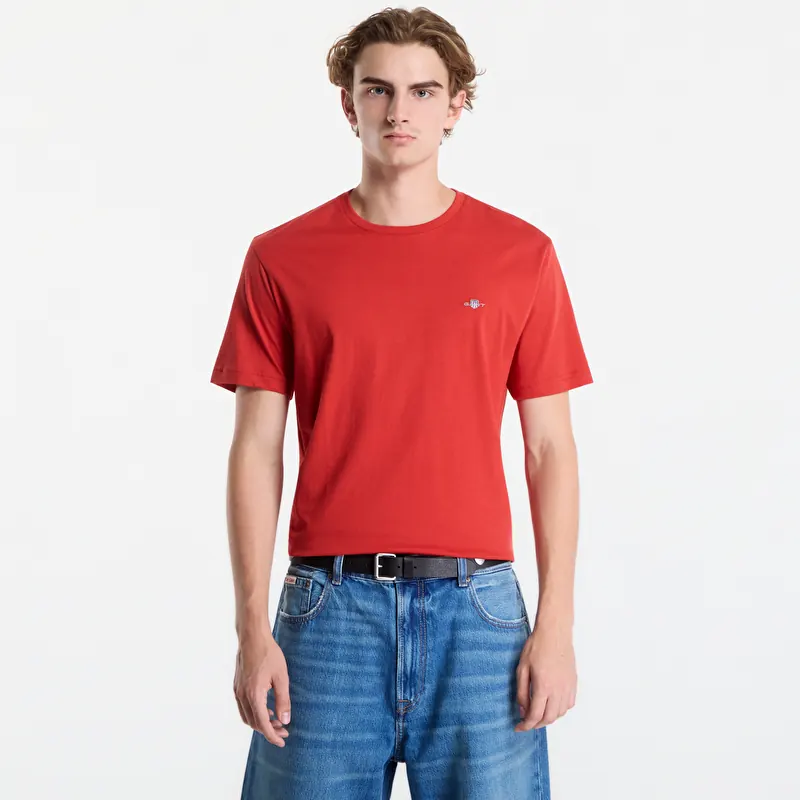 Tričko Gant Reg Shield Ss T-Shirt Soft Apricot