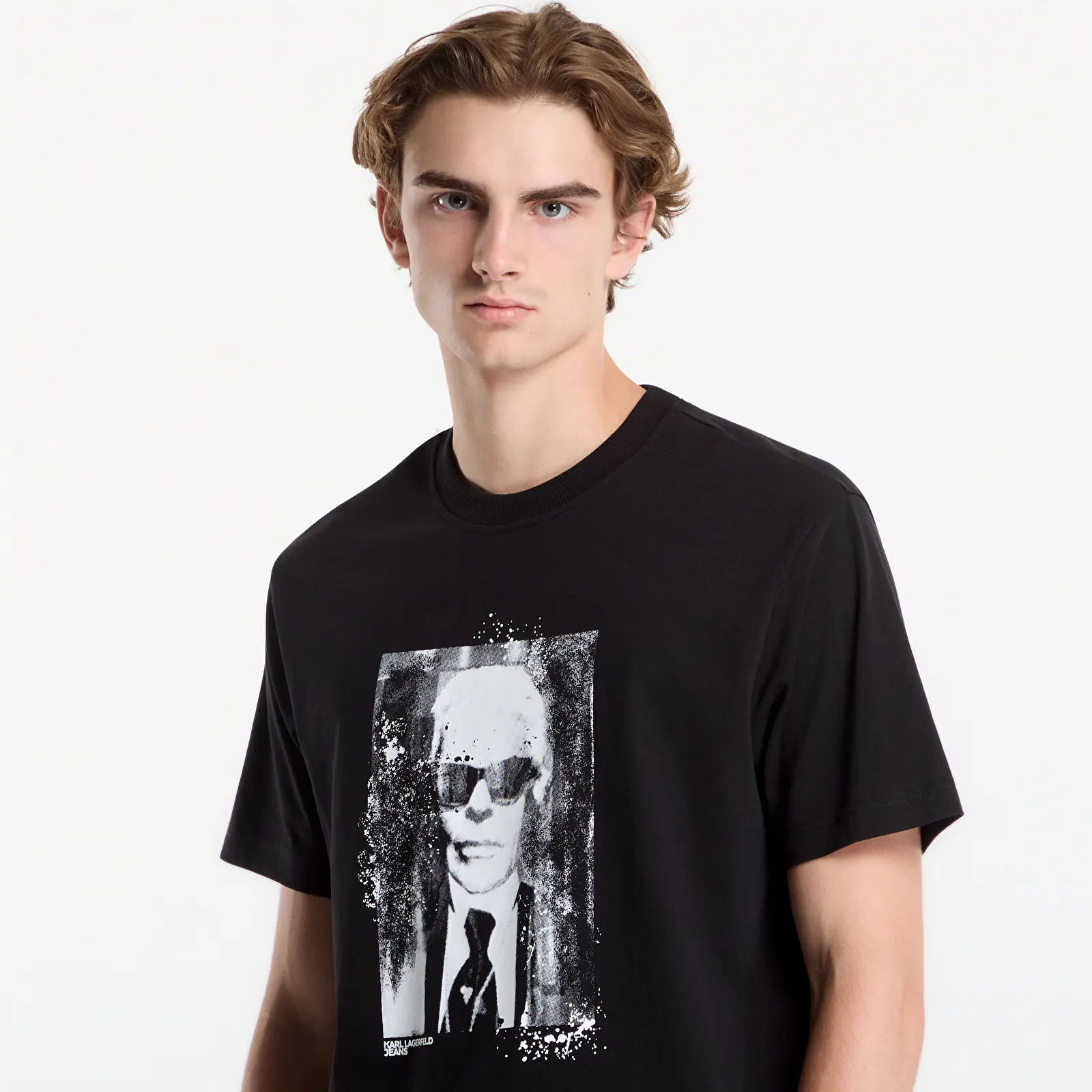 T-shirts homme Karl Lagerfeld Jeans Reg Karl Kameo Tee Black