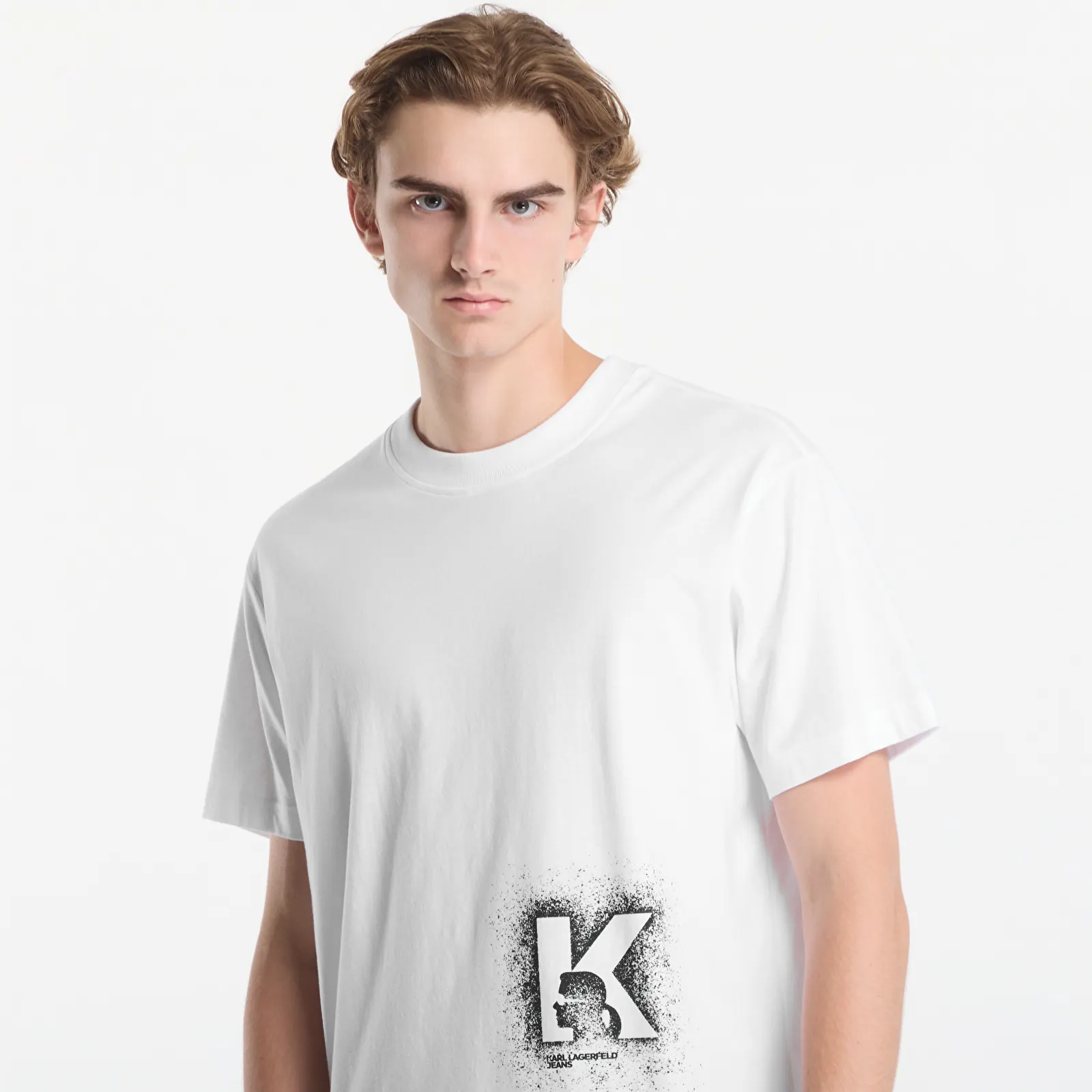 Majice i košulje Karl Lagerfeld Jeans Reg K Logo Tee White