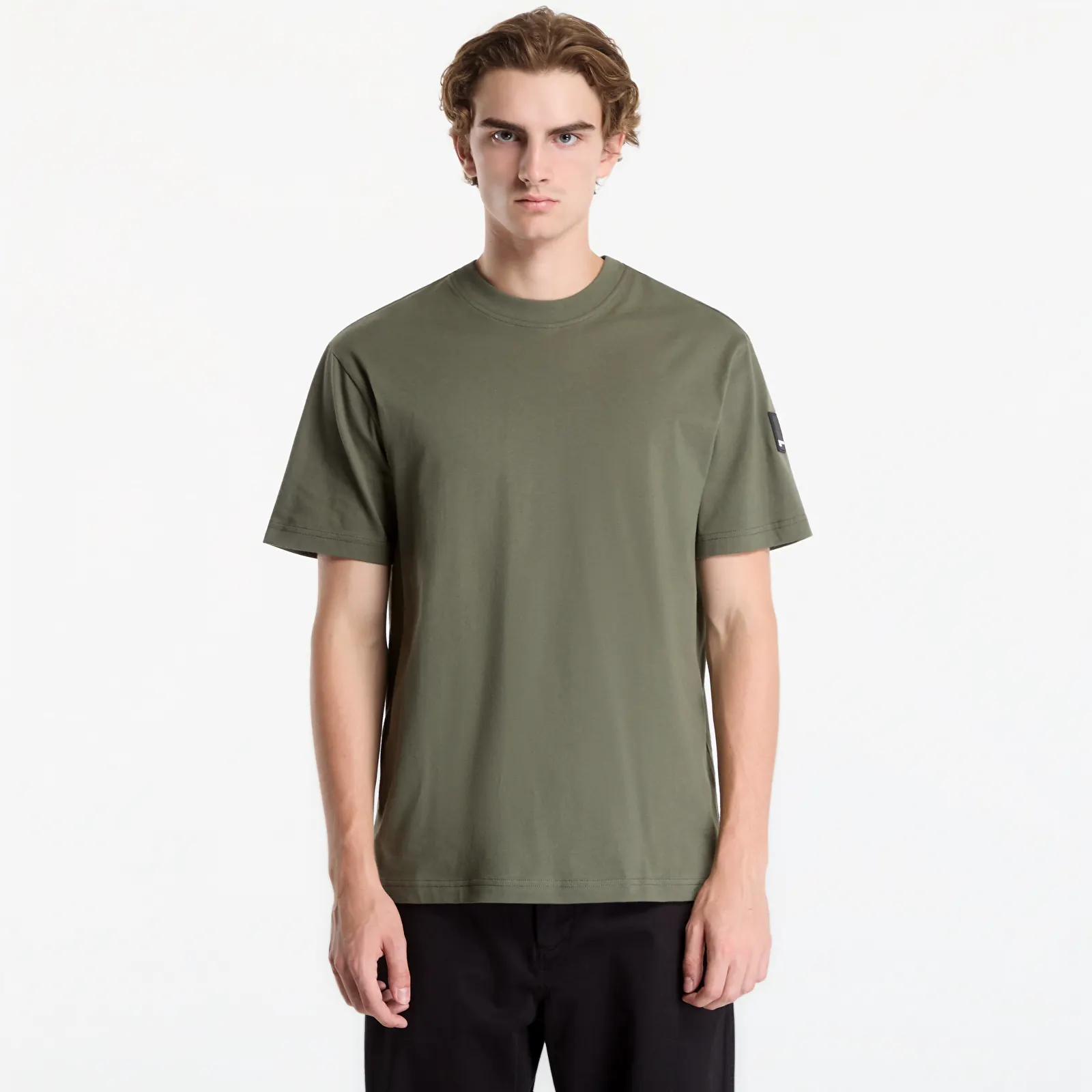 Pánske tričká Karl Lagerfeld Jeans Reg Rubber Patch Tee Beetle
